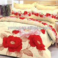 100% Cotton Beautiful Floral Design Reactive Printed Duvet Cover Set